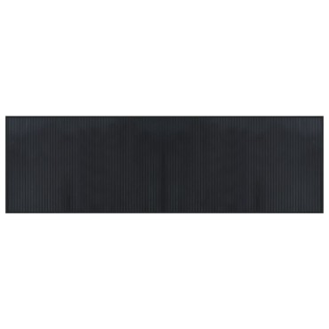 vidaXL Χαλί Ορθογώνιο Μαύρο 60x200cm από Μπαμπού