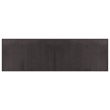 vidaXL Χαλί Ορθογώνιο Σκούρο Καφέ 60x200cm από Μπαμπού
