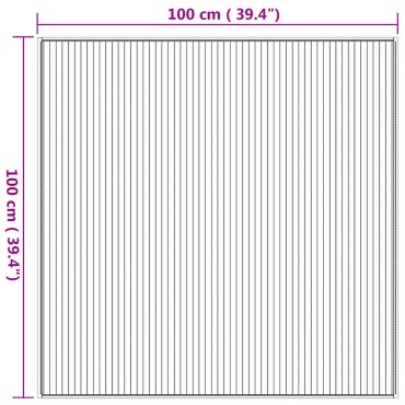 vidaXL Χαλί Τετράγωνο Φυσικό 100x100cm Μπαμπού