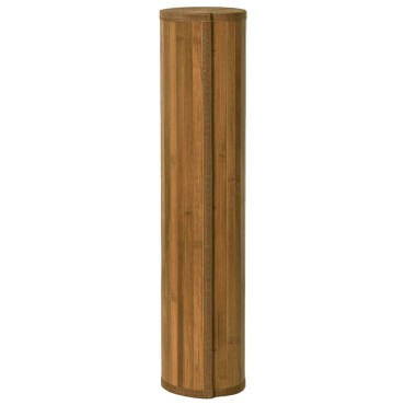 vidaXL Χαλί Τετράγωνο Καφέ 100x100cm από Μπαμπού