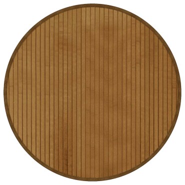 vidaXL Χαλί Στρογγυλό Καφέ από Μπαμπού 60x60cm