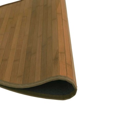 vidaXL Χαλί Στρογγυλό Καφέ από Μπαμπού 60x60cm