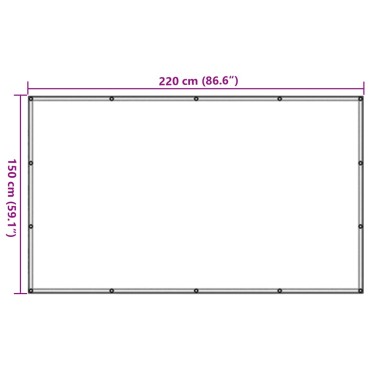 vidaXL Δίχτυ για Τρέιλερ Πράσινο 1,5x2,2 μ. HDPE