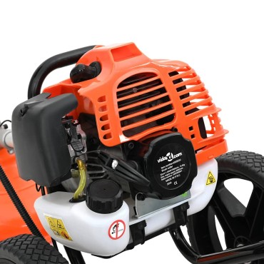 vidaXL Θαμνοκοπτικό με Ρόδες Πορτοκαλί 52 cc 1,45 kW