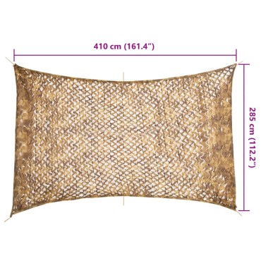 vidaXL Δίχτυ Καμουφλάζ με Τσάντα Αποθήκευσης 410x285 εκ. Άμμος