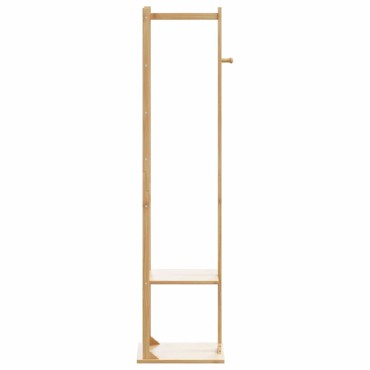 vidaXL Βάση για Ρούχα με Γάντζους και Ράφια 38,5x30x156 εκ. από Μπαμπού