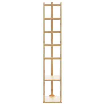 vidaXL Βάση για Ρούχα με Γάντζους και Ράφια 38,5x30x156 εκ. από Μπαμπού
