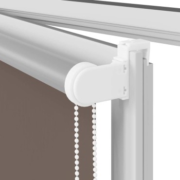 vidaXL Στόρι Συσκότισης Καφέ 130x210 εκ. Πλάτος Υφάσματος 126,6 εκ. Πολυεστέρας