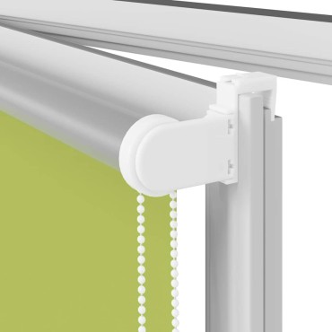 vidaXL Στόρι Συσκότισης με Φύλλα Πράσινο 120x175 εκ. Πλάτος Υφάσματος 116,6 εκ. Πολυεστέρας