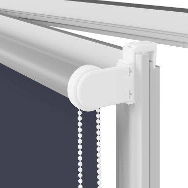 vidaXL Στόρι Συσκότισης Θαλάσσιο 120x130 εκ. Πλάτος Υφάσματος 116,6 εκ. Πολυεστέρας
