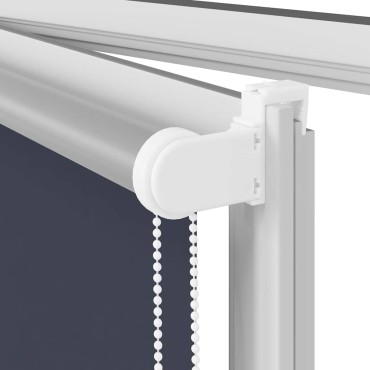 vidaXL Στόρι Συσκότισης Θαλάσσιο 130x210 εκ. Πλάτος Υφάσματος 126,6 εκ. Πολυεστέρας