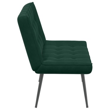 vidaXL Πάγκος Σκούρο Πράσινο Βελούδινος 110x74x84cm 1 τεμ.