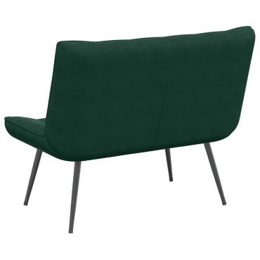 vidaXL Πάγκος Σκούρο Πράσινο Βελούδινος 110x74x84cm 1 τεμ.