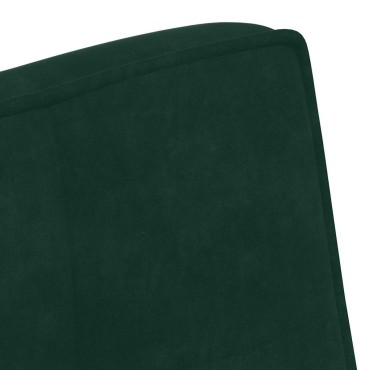 vidaXL Πάγκος Σκούρο Πράσινο Βελούδινος 110x74x84cm 1 τεμ.