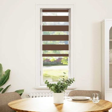 vidaXL Στόρι Ζέβρας Καφέ 40x100 εκ. Πλάτος Υφάσματος 35,9 εκ. Πολυεστέρας