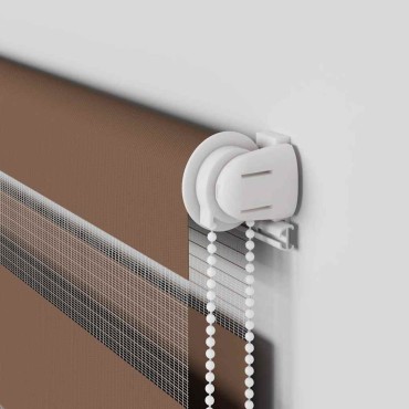 vidaXL Στόρι Ζέβρας Καφέ 45x100 εκ. Πλάτος Υφάσματος 40,9 εκ. Πολυεστέρας