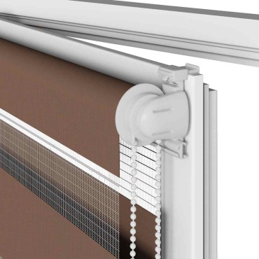 vidaXL Στόρι Ζέβρας Καφέ 70x100 εκ. Πλάτος Υφάσματος 65,9 εκ. Πολυεστέρας