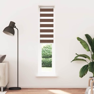 vidaXL Στόρι Ζέβρας Καφέ 45x230 εκ. Πλάτος Υφάσματος 40,9 εκ. Πολυεστέρας