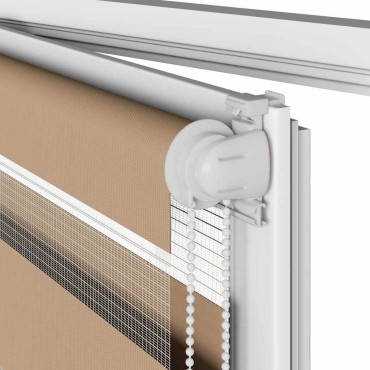 vidaXL Στόρι Ζέβρας Καφέ 75x200 εκ. Πλάτος Υφάσματος 70,9 εκ. Πολυεστέρας