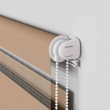 vidaXL Στόρι Ζέβρας Καφέ 75x200 εκ. Πλάτος Υφάσματος 70,9 εκ. Πολυεστέρας