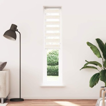 vidaXL Στόρι Ζέβρα Μάρμαρο Μπεζ 45x230 εκ. Πλάτος Υφάσματος 40,9 εκ. Πολυεστέρας