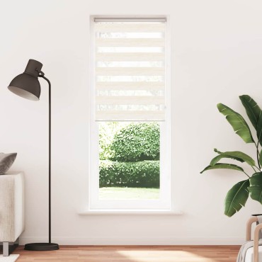 vidaXL Στόρι Ζέβρα Μάρμαρο Μπεζ 80x230 εκ. Πλάτος Υφάσματος 75,9 εκ. Πολυεστέρας