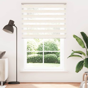 vidaXL Στόρι Ζέβρα Μάρμαρο Μπεζ 140x230 εκ. Πλάτος Υφάσματος 135,9 εκ. Πολυεστέρας