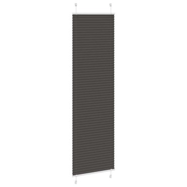 vidaXL Πλισέ Στόρι Μαύρο 65x200 εκ. Πλάτος Υφάσματος 64,4 εκ. Πολυεστέρας