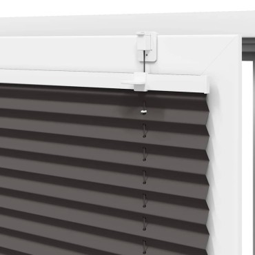 vidaXL Πλισέ Στόρι Μαύρο 65x200 εκ. Πλάτος Υφάσματος 64,4 εκ. Πολυεστέρας