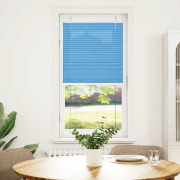 vidaXL Πλισέ Στόρι Μπλε 65x100 εκ. Πλάτος Υφάσματος 64,4 εκ. Πολυεστέρας