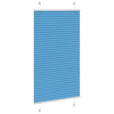 vidaXL Πλισέ Στόρι Μπλε 75x150 εκ. Πλάτος Υφάσματος 74,4 εκ. Πολυεστέρας