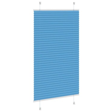 vidaXL Πλισέ Στόρι Μπλε 75x150 εκ. Πλάτος Υφάσματος 74,4 εκ. Πολυεστέρας