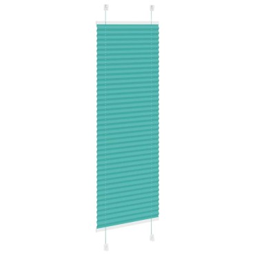 vidaXL Πλισέ Στόρι Πετρόλ Πράσινο 40x150 εκ. Πλάτος Υφάσματος 39,4 εκ. Πολυεστέρας