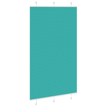 vidaXL Πλισέ Στόρι Πετρόλ Πράσινο 120x200 εκ. Πλάτος Υφάσματος 119,4 εκ. Πολυεστέρας