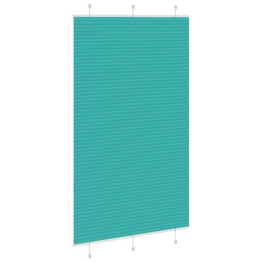 vidaXL Πλισέ Στόρι Πετρόλ Πράσινο 120x200 εκ. Πλάτος Υφάσματος 119,4 εκ. Πολυεστέρας
