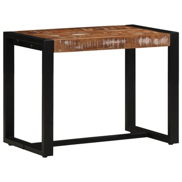 vidaXL Πάγκος Πολύχρωμος 60x35x45cm από Μασίφ Ξύλο Ανακυκλωμένου Ξύλου 1 τεμ.