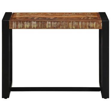 vidaXL Πάγκος Πολύχρωμος 60x35x45cm από Μασίφ Ξύλο Ανακυκλωμένου Ξύλου 1 τεμ.