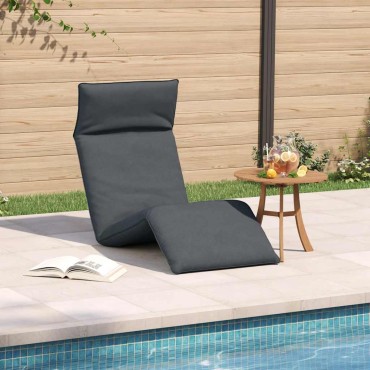 vidaXL Ξαπλώστρα Πτυσσόμενη Ανθρακί 175x54x8,5cm Ύφασμα Oxford 1 τεμ.