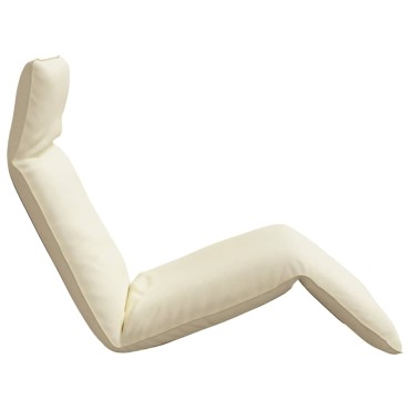 vidaXL Ξαπλώστρα Πτυσσόμενη Κρεμ 175x54x8,5cm από Ύφασμα Oxford 1 τεμ.