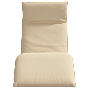 vidaXL Ξαπλώστρα Πτυσσόμενη Μπεζ 175x54x8,5cm από Ύφασμα Oxford 1 τεμ.