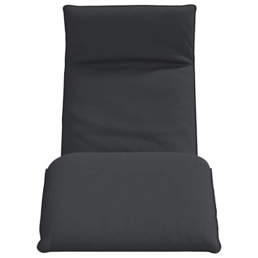 vidaXL Ξαπλώστρα Πτυσσόμενη Μαύρη 175x54x8,5cm από Ύφασμα Oxford 1 τεμ.
