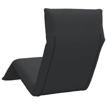 vidaXL Ξαπλώστρα Πτυσσόμενη Μαύρη 175x54x8,5cm από Ύφασμα Oxford 1 τεμ.