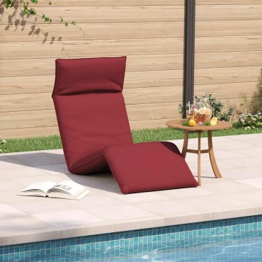 vidaXL Ξαπλώστρα Πτυσσόμενη Κόκκινη 175x54x8,5cm από Ύφασμα Oxford 1 τεμ.