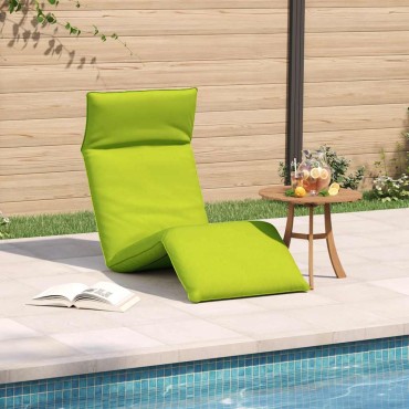 vidaXL Ξαπλώστρα Πτυσσόμενη Ανοιχτό Πράσινο 175x54x8,5cm από Ύφασμα Oxford 1 τεμ.