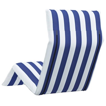 vidaXL Ξαπλώστρα Πτυσσόμενη Μπλε και Λευκή 175x54x8,5cm από Ύφασμα Oxford 1 τεμ.