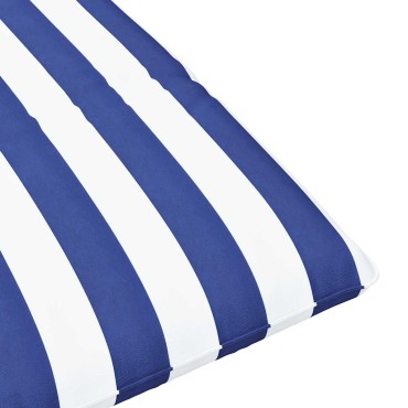 vidaXL Ξαπλώστρα Πτυσσόμενη Μπλε και Λευκή 175x54x8,5cm από Ύφασμα Oxford 1 τεμ.