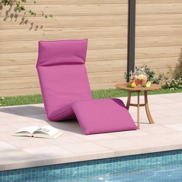vidaXL Ξαπλώστρα Πτυσσόμενη Ροζ 175x54x8,5cm από Ύφασμα Oxford 1 τεμ.