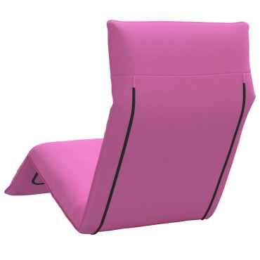 vidaXL Ξαπλώστρα Πτυσσόμενη Ροζ 175x54x8,5cm από Ύφασμα Oxford 1 τεμ.