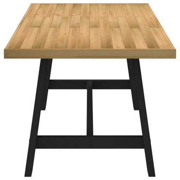 vidaXL Τραπεζαρία NOAIN με Πόδια σε Σχήμα Α 180x90x75cm από Μασίφ Ξύλο Πεύκου 1 τεμ.
