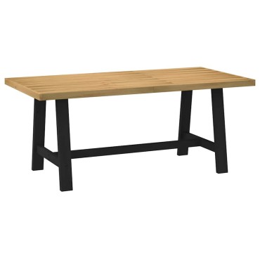 vidaXL Τραπεζαρία NOAIN με Πόδια σε Σχήμα Α 180x90x75cm από Μασίφ Ξύλο Πεύκου 1 τεμ.